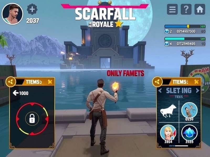 Scarfall The Royale Combat Android Gameplay 2023 – Obsidian Ruins map zone and battle pass preview