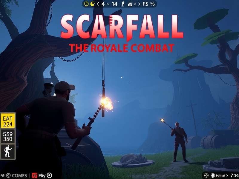 Scarfall The Royale Combat Gameplay 2024 — intense battle royale action on the battleground
