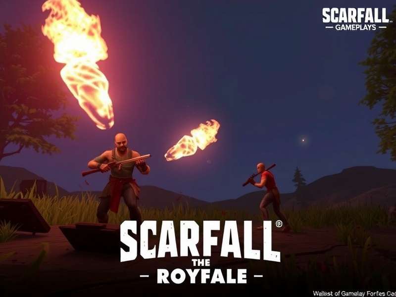Scarfall The Royale Combat 2025 gameplay showcase with new weapons and maps