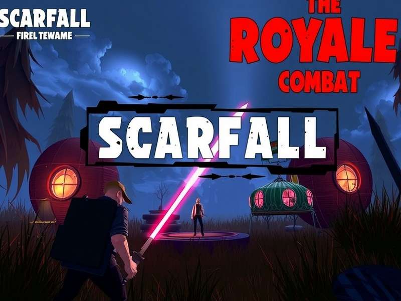 Scarfall The Royale Combat intense battle royale gameplay on mobile